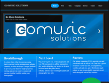 Tablet Screenshot of gomusicsolutions.com